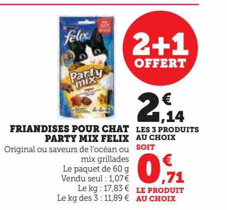 Friandises Pour Chat Party Mix Felix