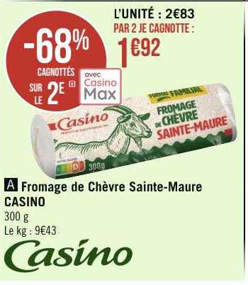 Fromage De Chèvre Sainte-maure Casino