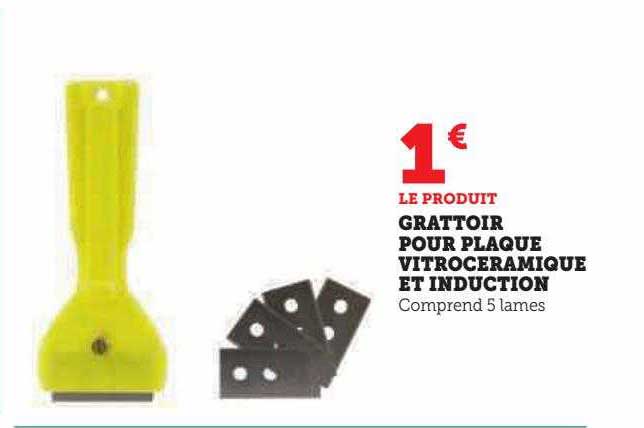 Grattoir Pour Plaque Vitrocéramique Et Induction