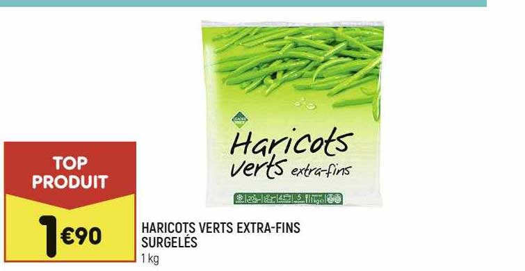 haricots verts extra-fins surgelés