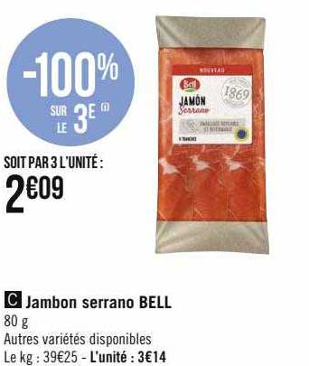 Jambon Serrano Bell