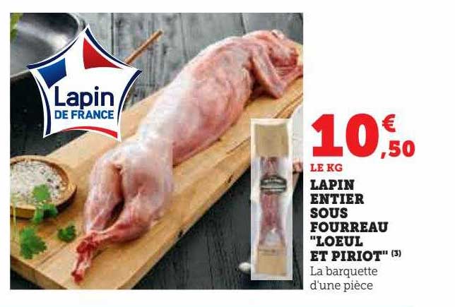 lapin entier sous fourreau "loeul et piriot"