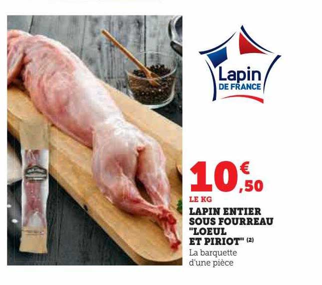 lapin entier sous fourreau "loeul et piriot"