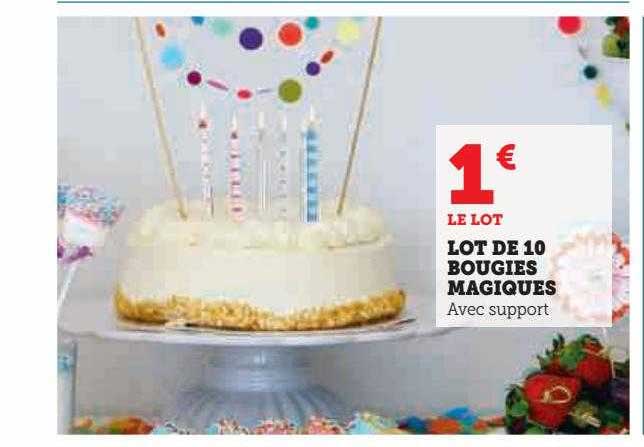 lot de 10 bougies magiques