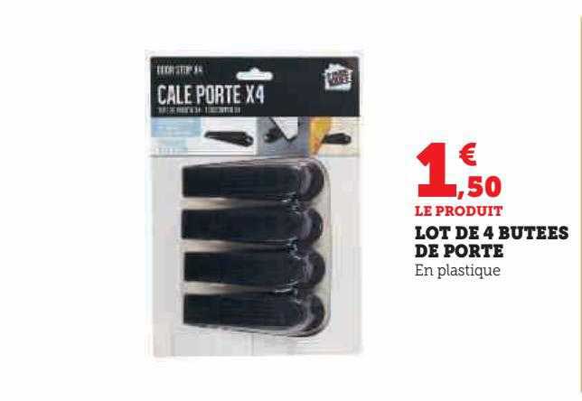lot de 4 butées de porte