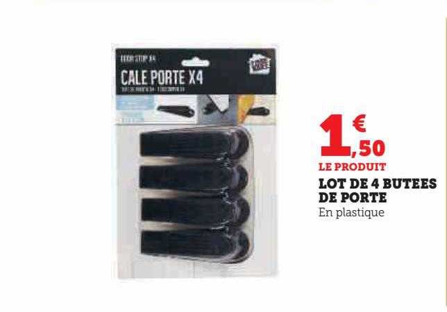 lot de 4 butées de porte