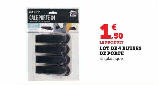 lot de 4 butées de porte
