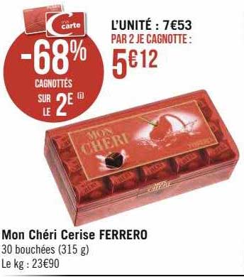 mon chéri cerise ferrero