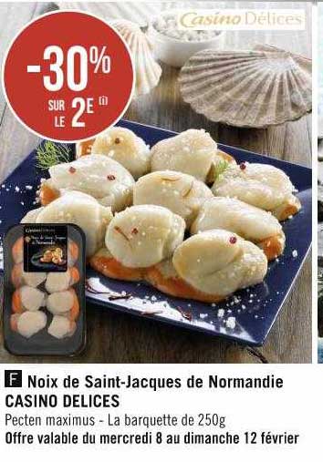 noix de saint-jacques de normandie casino délices