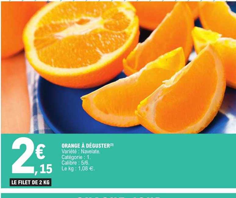 orange à déguster