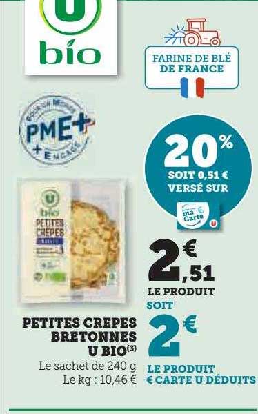 petites crêpes bretonnes u bio