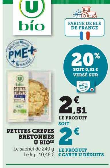 petites crêpes bretonnes u bio