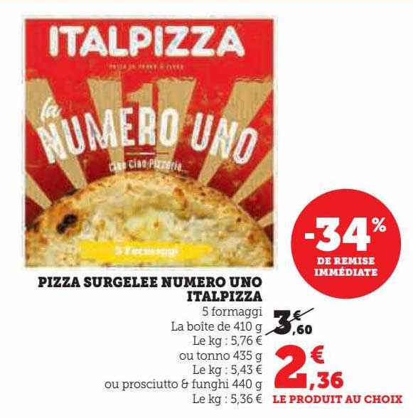 pizza surgelée numéro uno italpizza