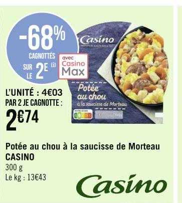 Potée Au Chou à La Saucisse De Morteau Casino