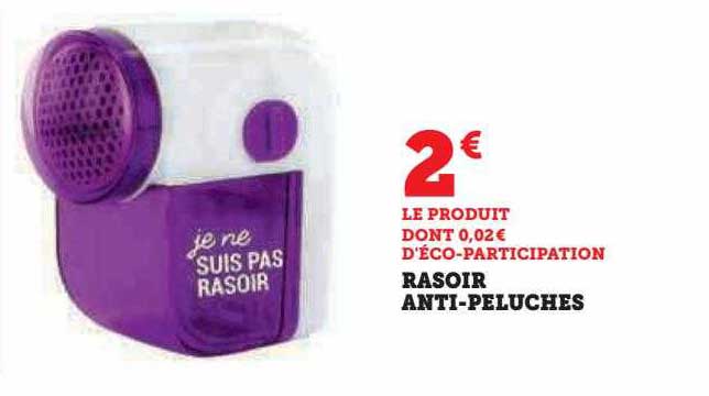 rasoir anti-peluches
