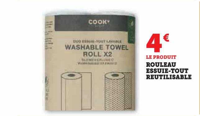 rouleau essuie-tout réutilisable