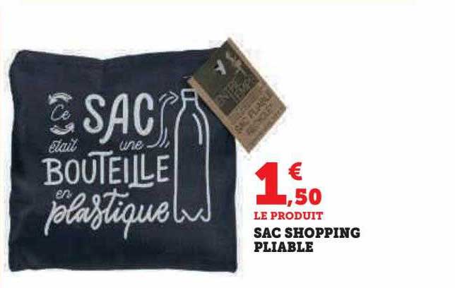sac shopping pliable