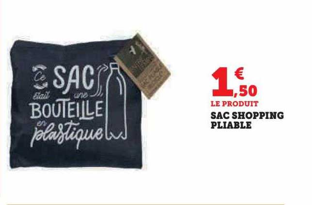 sac shopping pliable