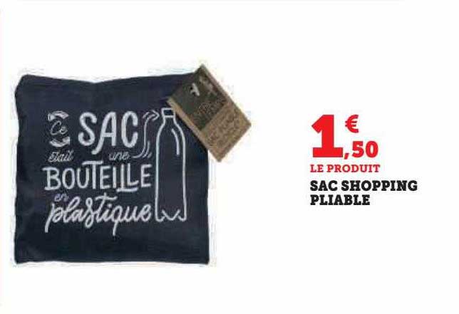sac shopping pliable