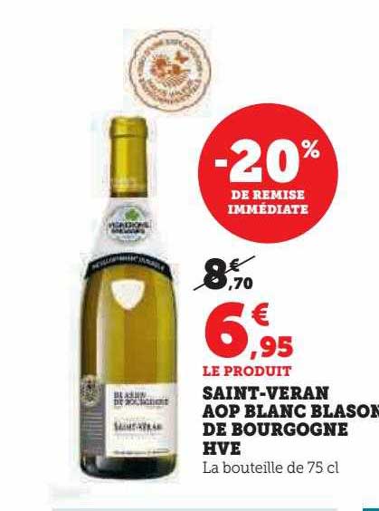 saint-veran aop blanc blason de bourgogne hve
