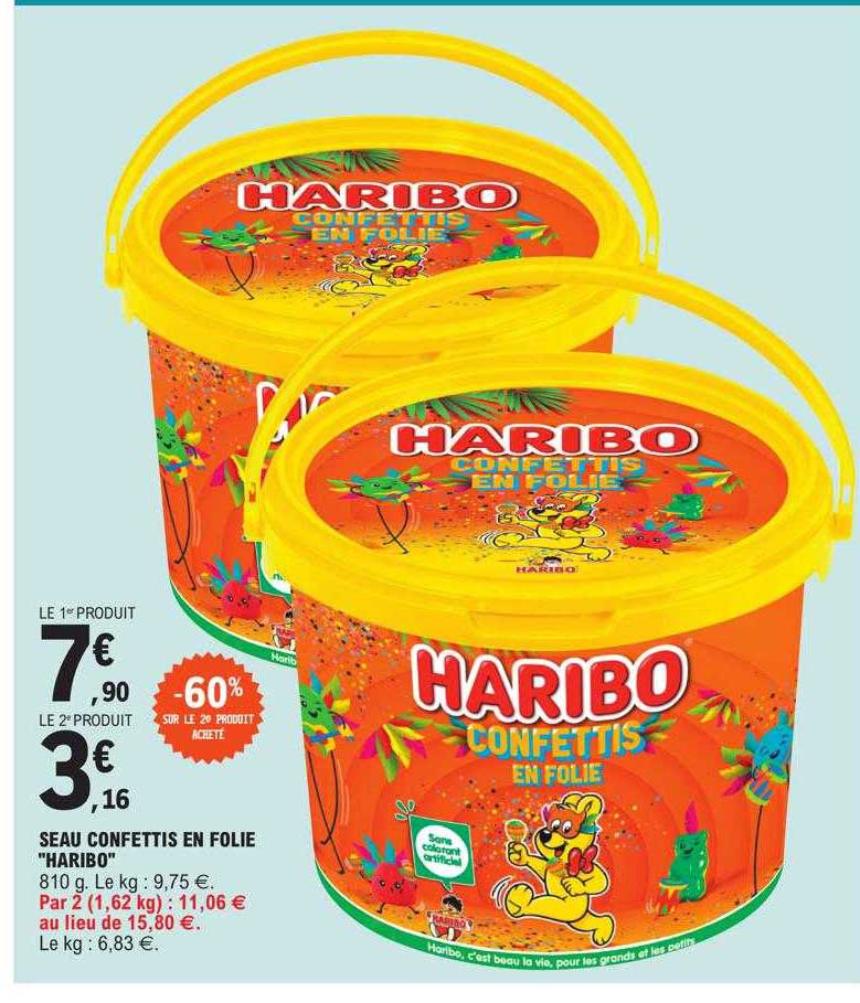 Seau Confettis En Folie "haribo"