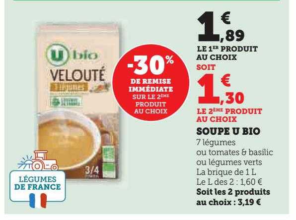 Soupe U Bio