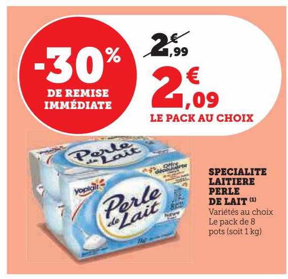 Spécialité Laitière Perle De Lait