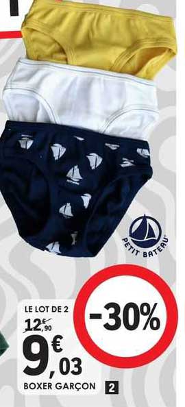 boxer garçon petit bateau