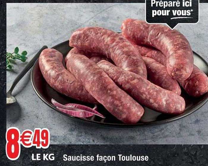saucisse façon toulouse