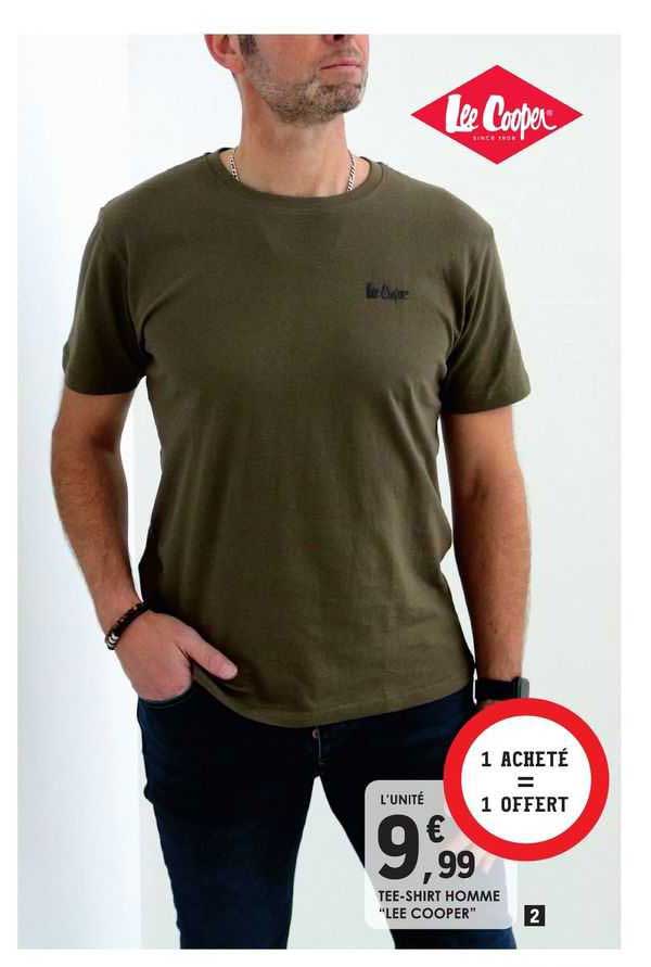 tee-shirt homme "lee cooper"