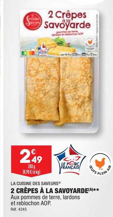 2 crêpes à la savoyarde