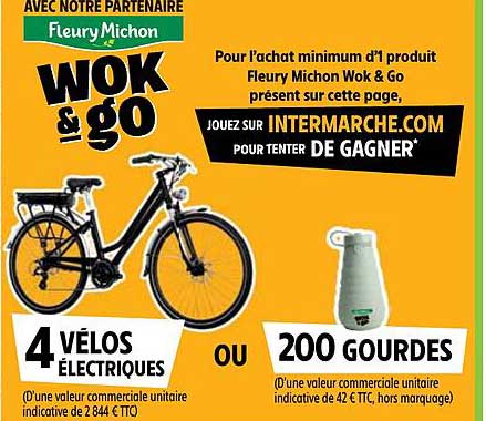 4 vélos électriques ou 200 gourdes