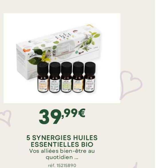 5 synergies huiles essentielles bio