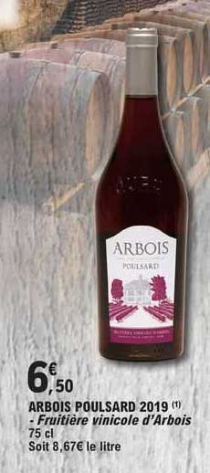 arbois poulsard 2019 - fruitière vinicole d'arbois