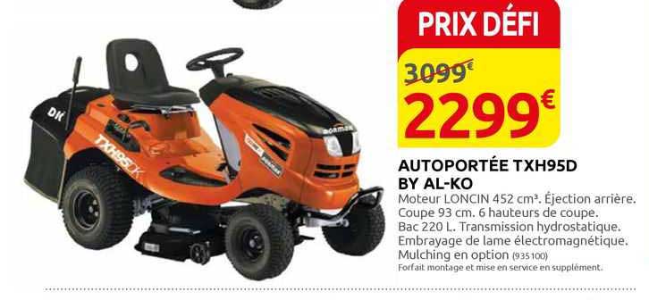 autoportée txh95d by al-ko