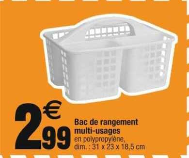 bac de rangement multi-usages