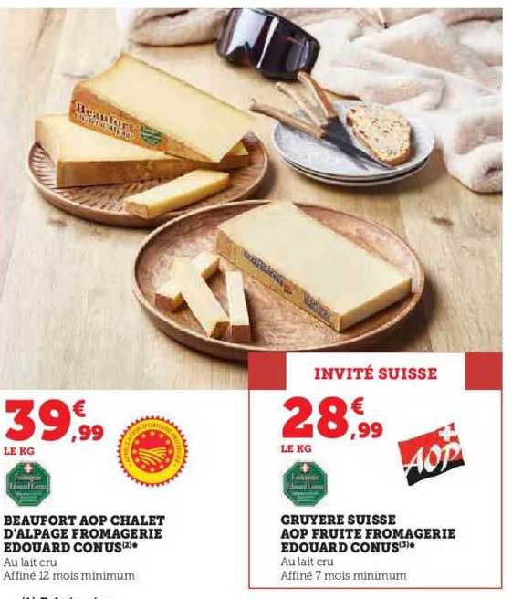 Beaufort Aop Chalet D'alpage Fromagerie Edouard Conus Gruyère Suisse Aop Fruite Fromagerie Edouard Conus