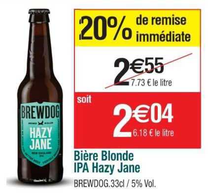 bière blonde IPA hazy jane