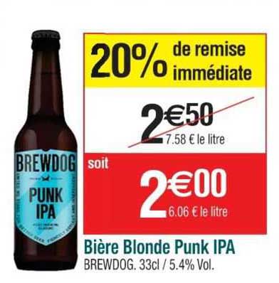 bière blonde punk IPA