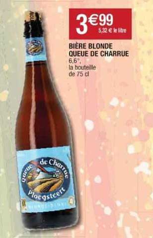 bière blonde queue de charrue