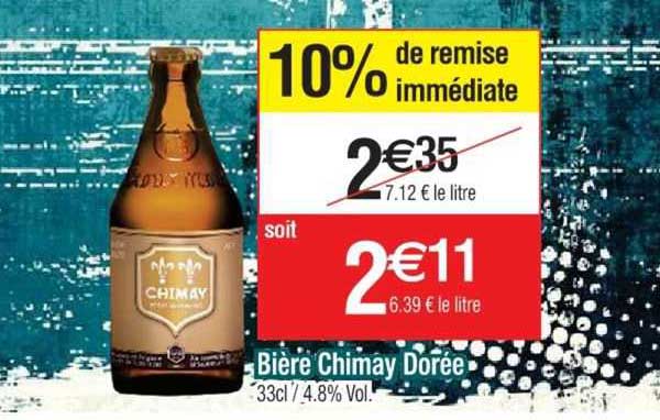 bière chimay dorée