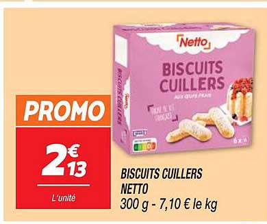 biscuits cuillers netto