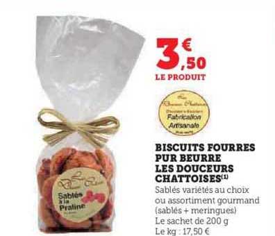 biscuits fourrés pur beurre les douceurs chattoises
