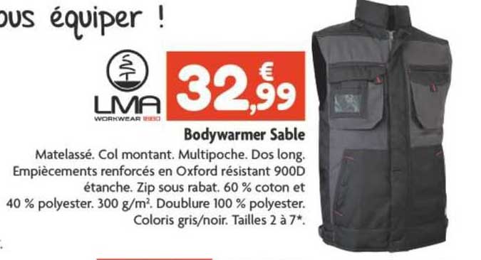 bodywarmer sable lma