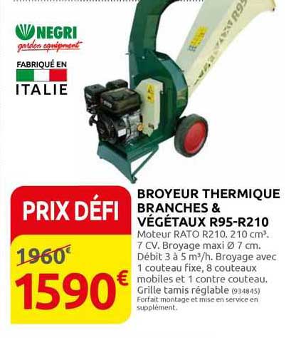 broyeur thermique branches & végétaux r95-r210 negri