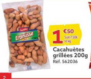 cacahuètes grillées 200g