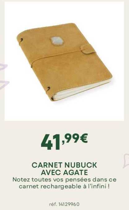 Carnet Nubuck Avec Agate