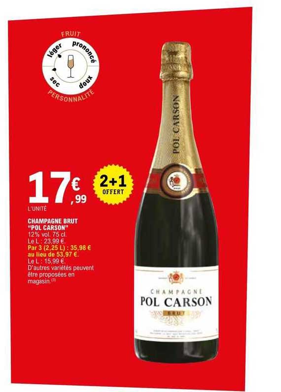 champagne brut "pol carson"
