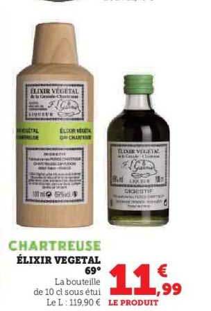 chartreuse élixir végétal 69°