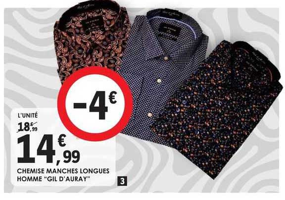 chemise manches longues homme "gil d'auray"